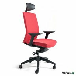 Kancelářská ergonomická židle Office Pro J2 SP — více barev, s podhlavníkem Červená 202